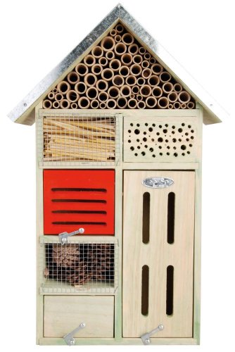 Beeztees 48224 Insektenhotel aus Holz, 24 x 12 x 49 cm von Esschert Design