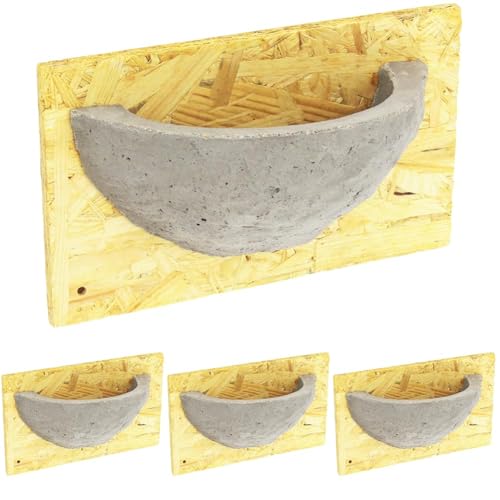 Esschert Design Schwalbennest, Vogelhaus, ca. 24 cm x 9,3 cm x 15 cm (Packung mit 4) von Esschert Design