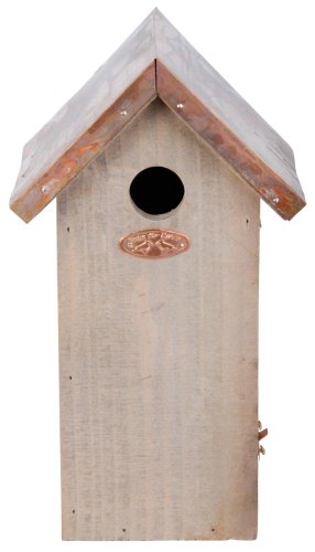 Esschert Design Vogelhaus Chickadee Antik Waschung mit Kupferdach von Esschert Design