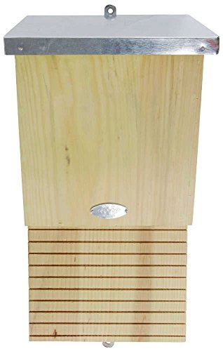 Nistkasten aus Holz und Metall für Fledermaus, 16 x 19 x 39 cm von Esschert Design