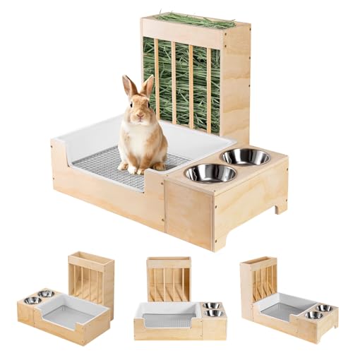 Essenhome Kaninchen-Heu-Futterstation mit Wasser-Futterbecken Essenhome Kaninchen-Heu-Futterstation mit Wasser-Futterbecken von Essenhome