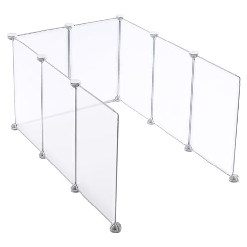 Essenhome Katzentoilette, Spritzschutz, extra groß, 75 x 50 x 41 cm (L x B x H), leicht zu reinigen, nicht im Lieferumfang enthalten in Edelstahl-Katzentoilette, Metallstreuschaufel und von Essenhome
