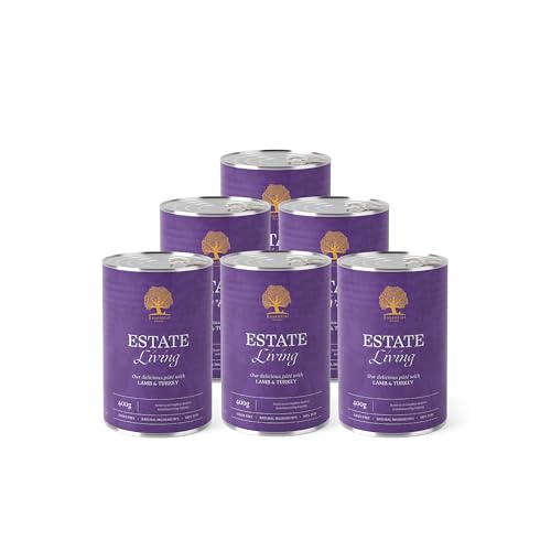 Essential Estate Living 6X 400g | Nassfutter für Hunde mit Lamm & Pute | getreidefrei hundefutter mit hohem fleischanteil | Nach dem BOF-Prinzip & naturbelassen Essential Estate Living 6X 400g | Nassfutter für Hunde mit Lamm & Pute | getreidefrei hundefutter mit hohem fleischanteil | Nach dem BOF-Prinzip & naturbelassen von Essential Foods