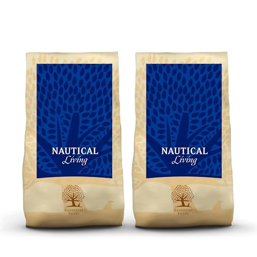 Essential Nautical Living 2 x 10 kg | Getreidefrei Hundetrockenfutter mit Lachs, Forelle & Dorsch | BOF genehmigt & hundefutter mit hohem fleischanteil | maritimes trockenfutter für Hunde von Essential Foods