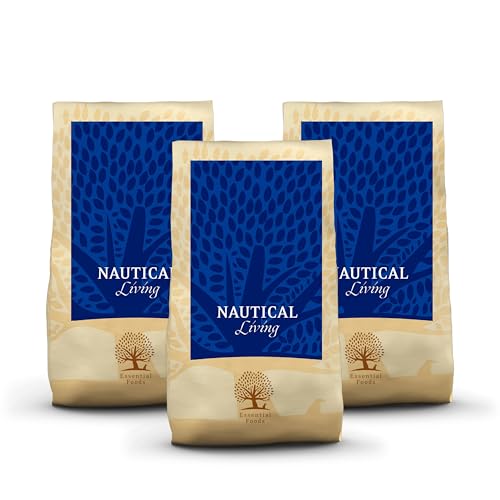 Essential Nautical Living 3 x 10 kg | Getreidefrei Hundetrockenfutter mit Lachs, Forelle & Dorsch | BOF genehmigt & hundefutter mit hohem fleischanteil | maritimes trockenfutter für Hunde von Essential Foods