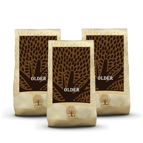Essential Older | Huhn, Ente, Lachs & Forelle | Getreidefreies Premium Hundefutter für Senior Hunde | hoher Fleischanteil | nach dem BOF-Prinzip von Essential Foods