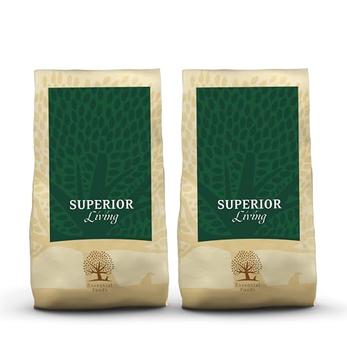 Essential Superior Living 2 x 10 kg | Huhn, Ente, Lachs & Forelle | Getreidefrei Hundefutter für alle Rassen | hoher Fleischanteil | nach dem BOF-Prinzip von Essential Foods