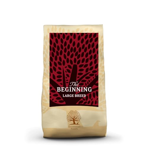 Essential The Beginning Large Breed 10 kg | Huhn, Ente, Lachs & Forelle | Getreidefrei Welpenfutter für große Hunde über 15 kg | hoher Fleischanteil | nach dem BOF-Prinzip von Essential Foods