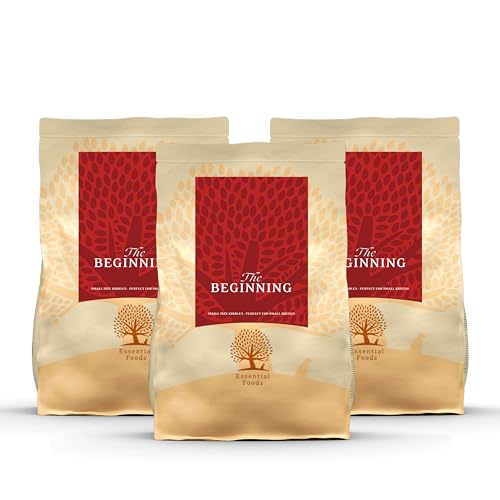 Essential The Beginning Small Breed 3 x 2,5 kg | Huhn, Ente, Lachs & Forelle | Getreidefrei Welpenfutter für kleine Hunde bis 15 kg | hoher Fleischanteil | nach dem BOF-Prinzip Essential The Beginning Small Breed 3 x 2,5 kg | Huhn, Ente, Lachs & Forelle | Getreidefrei Welpenfutter für kleine Hunde bis 15 kg | hoher Fleischanteil | nach dem BOF-Prinzip von Essential Foods