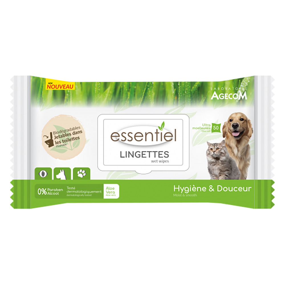 Essentiel Aloe Vera Wipes - 50 Stück von Essentiel