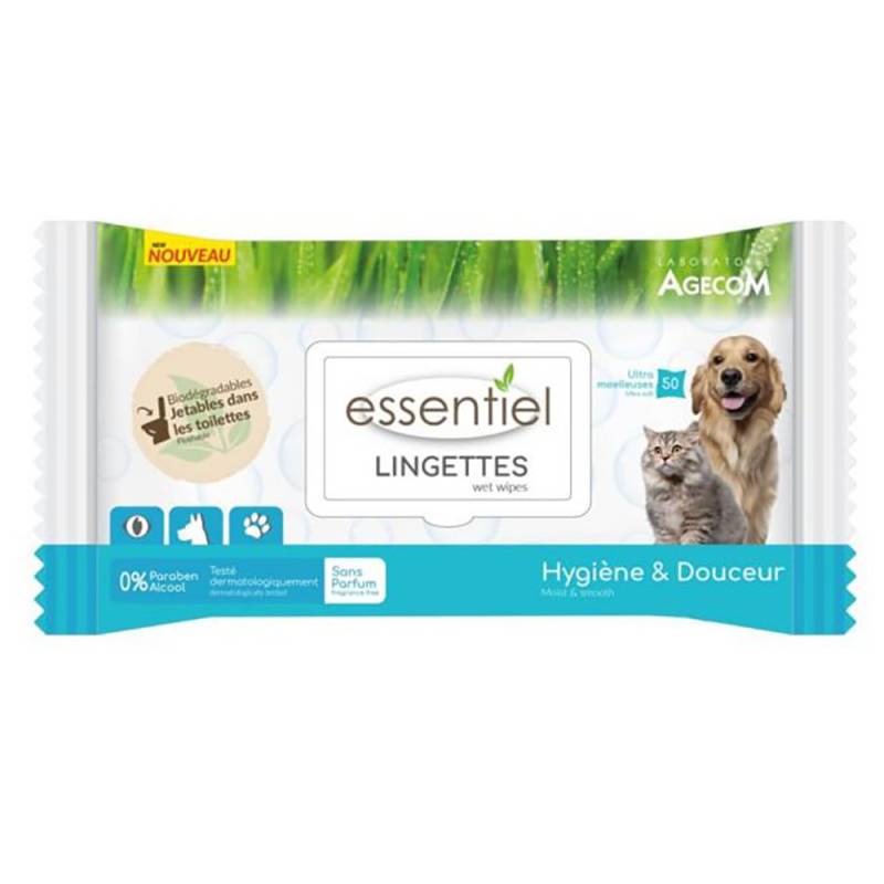 Essentiel Unscented Wipes - 2 x 50 Stück von Essentiel