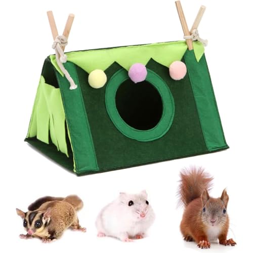 Esshogo 1 Satz Hamster Zelt, Kaninchenversteck Hamster Plüschhaus hamsterbett, für Meerschweinchen, Kaninchen, Chinchillas, Rennmäuse, Kleintiere Esshogo 1 Satz Hamster Zelt, Kaninchenversteck Hamster Plüschhaus hamsterbett, für Meerschweinchen, Kaninchen, Chinchillas, Rennmäuse, Kleintiere von Esshogo