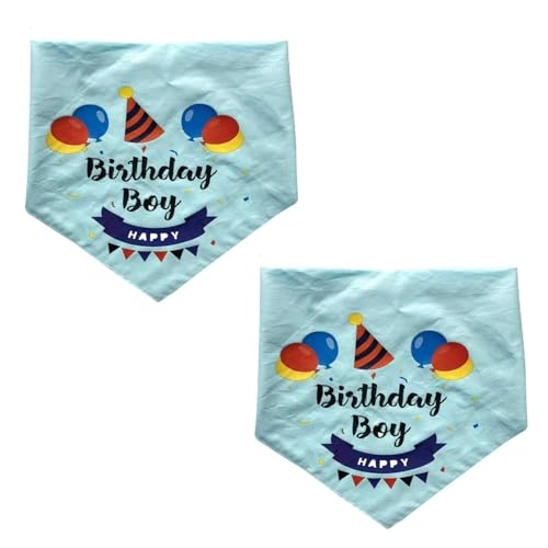Esshogo 2 Pcs Haustier Bandanas, Hunde-Geburtstags-Bandana, blau, niedlich, Hund Geburtstag Hundegeburtstagskrawatte Krawatten Hund Halstuch Bandana Hunde Zubehör Set Hundegeburtstagsparty Esshogo 2 Pcs Haustier Bandanas, Hunde-Geburtstags-Bandana, blau, niedlich, Hund Geburtstag Hundegeburtstagskrawatte Krawatten Hund Halstuch Bandana Hunde Zubehör Set Hundegeburtstagsparty von Esshogo