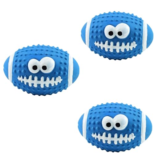 Esshogo 3St Spielzeugball für Haustiere, Quietschender Ball Spielzeug, Haustier Ballspielzeug, Kleine Hunde Hundespielzeug, Draußen Hündchen Esshogo 3St Spielzeugball für Haustiere, Quietschender Ball Spielzeug, Haustier Ballspielzeug, Kleine Hunde Hundespielzeug, Draußen Hündchen von Esshogo