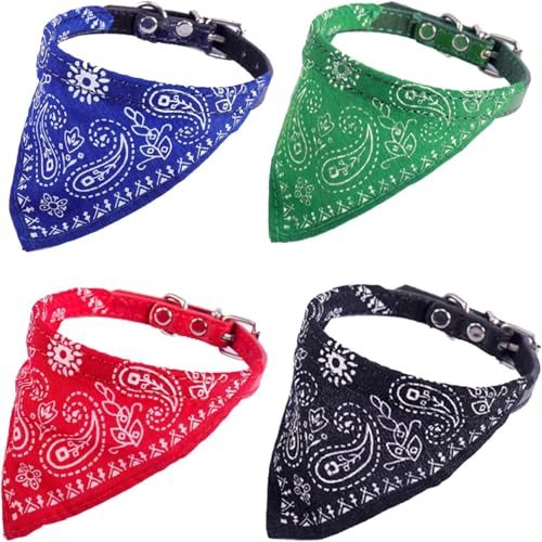 Esshogo 4 Pcs Hundehalstuch,Hunde Halstuch, Dreieckiges Halstuch für kleine Haustiere, für Hunde und Katzen, verstellbar, Produkte Für Haustiere, 30Cm Esshogo 4 Pcs Hundehalstuch,Hunde Halstuch, Dreieckiges Halstuch für kleine Haustiere, für Hunde und Katzen, verstellbar, Produkte Für Haustiere, 30Cm von Esshogo