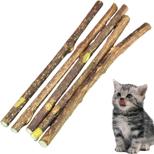 Esshogo 5 Stück Katzenspielzeug Katze Molar Stick Reinigung Zähne Natürliche, gesund, Katzen-Kauspielzeug, Katzen-Beißspielzeug Esshogo 5 Stück Katzenspielzeug Katze Molar Stick Reinigung Zähne Natürliche, gesund, Katzen-Kauspielzeug, Katzen-Beißspielzeug von Esshogo