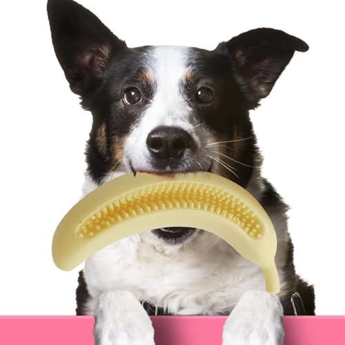 Esshogo Bananenförmiges Kauspielzeug für Welpen, Hunde-Puzzle-Spielzeug, interaktives Hundespielzeug für Training und Zahnreinigung Esshogo Bananenförmiges Kauspielzeug für Welpen, Hunde-Puzzle-Spielzeug, interaktives Hundespielzeug für Training und Zahnreinigung von Esshogo