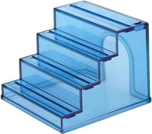 Esshogo Hamster-Kletterleiter, Hamsternest Spielzeug Leiter Spielzeug Leiter Hamster Spielzeug Ratte Leiter Ratte Beißspielzeug Acryl Trainingsleiter für Igel, Meerschweinchen, Hamster, Mäuse, Blau von Esshogo