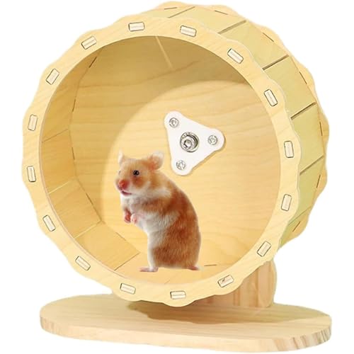 Esshogo Hamsterrad, Hamster Übungsrad, Holz-Kleintier-Übungsrad-Zubehör, Hamsterkäfig-Zubehör, Spielzeug für Hamster, Rennmäuse, Meerschweinchen Esshogo Hamsterrad, Hamster Übungsrad, Holz-Kleintier-Übungsrad-Zubehör, Hamsterkäfig-Zubehör, Spielzeug für Hamster, Rennmäuse, Meerschweinchen von Esshogo