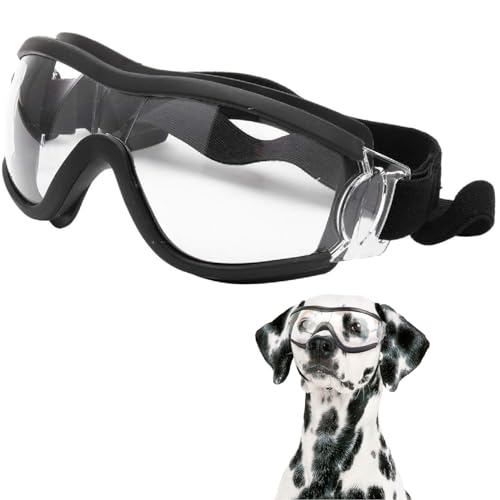 Esshogo Hundebrille Sonnenbrille, Große Hunde Hundeschutzbrille, UV-Schutzbrille, Einstellbar Hunde Sonnenbrille, Hundebrille für mittelgroße und kleine, Motorradbrille transparente Einstellbar Esshogo Hundebrille Sonnenbrille, Große Hunde Hundeschutzbrille, UV-Schutzbrille, Einstellbar Hunde Sonnenbrille, Hundebrille für mittelgroße und kleine, Motorradbrille transparente Einstellbar von Esshogo