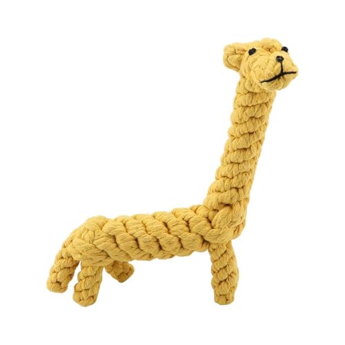 Esshogo Hundeseil-Kauspielzeug, Giraffen-Design Kleine Niedliches Kauspielzeug für Hunde Hundespielzeug, Bissfest, für Zähnereinigung Esshogo Hundeseil-Kauspielzeug, Giraffen-Design Kleine Niedliches Kauspielzeug für Hunde Hundespielzeug, Bissfest, für Zähnereinigung von Esshogo