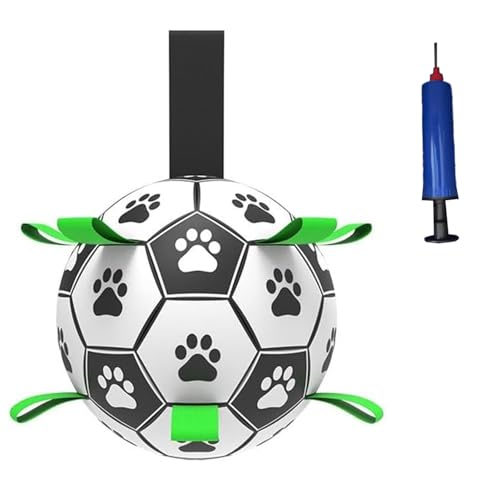 Esshogo Hundespielzeug, Hundespielzeugbälle mit Gurten, Interaktives Hundeballspielzeug, Fussball für Hunde, Innen & Außen Spielzeug Hundebälle für kleine und mittelgroße Hunde Esshogo Hundespielzeug, Hundespielzeugbälle mit Gurten, Interaktives Hundeballspielzeug, Fussball für Hunde, Innen & Außen Spielzeug Hundebälle für kleine und mittelgroße Hunde von Esshogo