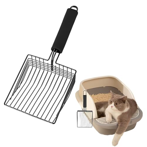 Esshogo Katzenstreuschaufel, Haustier Metallschaufel, Katzen Schaufel für klo, Katzenstreuschaufel aus Metall, Schaufel katzenklo, Schnell Siebende Tiefe Schaufel für Haustier Katzen und Hunde Esshogo Katzenstreuschaufel, Haustier Metallschaufel, Katzen Schaufel für klo, Katzenstreuschaufel aus Metall, Schaufel katzenklo, Schnell Siebende Tiefe Schaufel für Haustier Katzen und Hunde von Esshogo