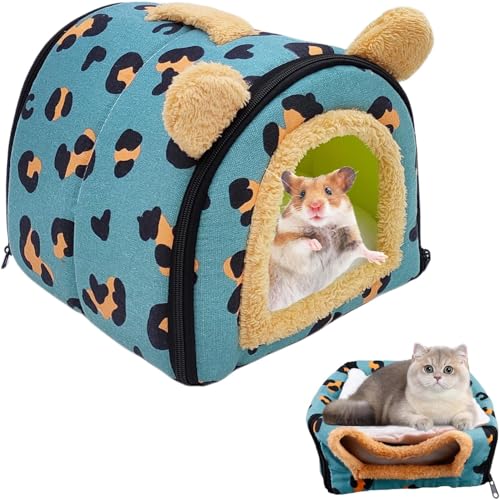 Esshogo Meerschweinchen Bett, Meerschweinchen Betthöhle, Warmes Hamsterhaus, Meerschweinchen Höhle mit Abnehmbarer Matte, Meerschweinchen Zubehör, Für Hamster, Kaninchen, Igel, Chinchillas Esshogo Meerschweinchen Bett, Meerschweinchen Betthöhle, Warmes Hamsterhaus, Meerschweinchen Höhle mit Abnehmbarer Matte, Meerschweinchen Zubehör, Für Hamster, Kaninchen, Igel, Chinchillas von Esshogo