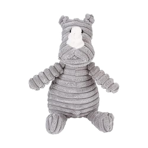 Esshogo Rhino Plüschtier für Hunde, Kauspielzeug für Hunde Quietschendes Cord-Hundespielzeug, Hundespielzeug für kleine große Hunde Esshogo Rhino Plüschtier für Hunde, Kauspielzeug für Hunde Quietschendes Cord-Hundespielzeug, Hundespielzeug für kleine große Hunde von Esshogo