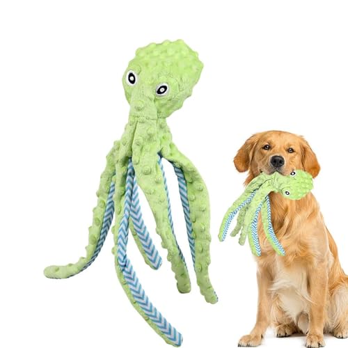 Esshogo Tragbares langes Oktopus-Hundespielzeug, Plüsch Hund Kauspielzeug Hund Plüsch Quietschspielzeug, Plüsch-Hundespielzeug für kleine, mittelgroße und große Hunde Esshogo Tragbares langes Oktopus-Hundespielzeug, Plüsch Hund Kauspielzeug Hund Plüsch Quietschspielzeug, Plüsch-Hundespielzeug für kleine, mittelgroße und große Hunde von Esshogo