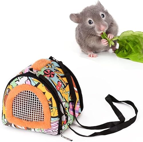 Esshogo Transportbox für kleine Tiere Tragbarer Hamster Netz Tragetasche atmungsaktiv für modische Reisetasche mit Gurt für Haustiere, für Segelflugzeug Eichhörnchenzucker Meerschweinchen Esshogo Transportbox für kleine Tiere Tragbarer Hamster Netz Tragetasche atmungsaktiv für modische Reisetasche mit Gurt für Haustiere, für Segelflugzeug Eichhörnchenzucker Meerschweinchen von Esshogo