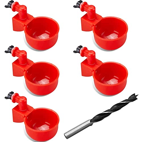5 Stück Hühnertränke Automatische Geflügeltränke und 10mm Bohrer, DIY Hühnerwasserbecher Geflügeltränke,Automatische Geflügeltränke Set, für Hühner Enten Gänse Truthähne Taube 5 Stück Hühnertränke Automatische Geflügeltränke und 10mm Bohrer, DIY Hühnerwasserbecher Geflügeltränke,Automatische Geflügeltränke Set, für Hühner Enten Gänse Truthähne Taube von Esteopt