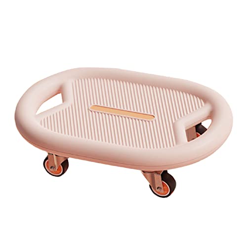 Estink Abdominal Fitness Langable Noise Roller Trainer Zur Verbesserung der Kardiorespiratorischen Funktion, Geeignet für Home -Fitnessstudio -Trainingseinheiten Eva Plastikmaterial (PINK) von Estink