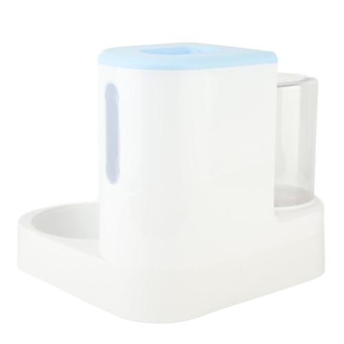 Estink Automatische Doppelhund -Schalen Setzen Große Kapazitäten Haustiernahrung und Wasserspender Leicht zu Reinigen Geeignet für Katzen und Hunde PP -Material (Blue) von Estink