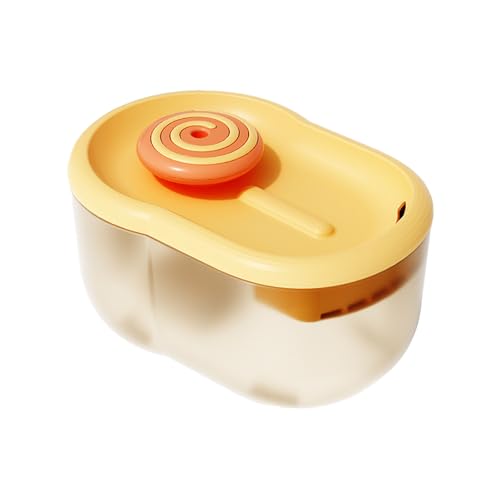 Estink Automatischer Katzenwasserbrunnen Niedriger Rausch -Zirkulationsfiltration für PET -Trinkbrunnen 2.2 L Kapazität für Katzen/Hund ABS Material (ORANGE) von Estink