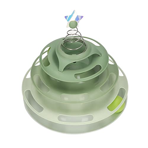 Estink Cat Toy Roller Plattentable Spielzeug Abnehmbares Design Interaktives Katzenballspielzeug für Haustier Indoor Playtime (Typ 1) von Estink