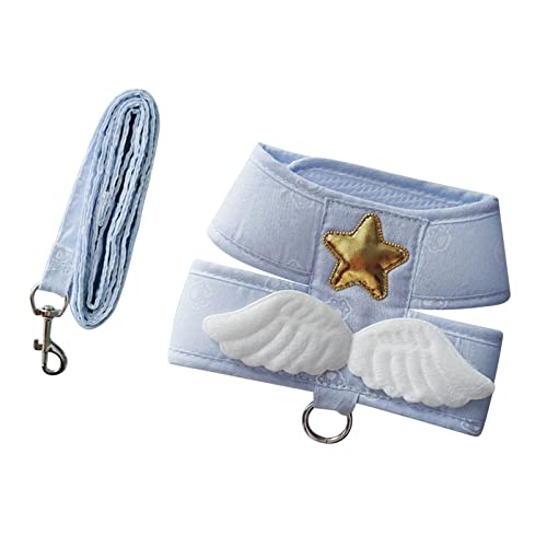 Estink Cat Vest -Kabelbaum Leine Einstellbare Leichte Nutegelflügel für Kätzchen, Anti -Breakaway Haustiervorräte für Tägliche Spaziergänge (XL (2,5–4 kg/5,5–8,8 lb)) von Estink