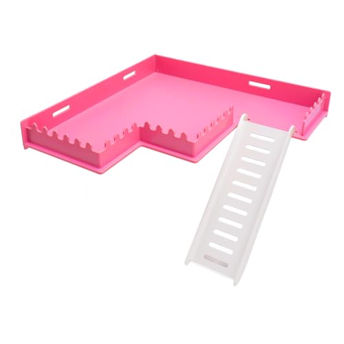 Estink Hamster -Plattform Sicherer Übungsspielzeug Plastikstandplattform mit Leiter, für Käfig/Meerschweinchen, (M-Typ) von Estink