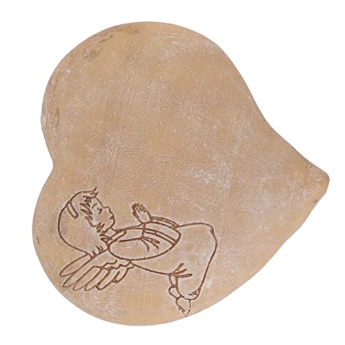 Estink Harz Haustier Sterben Stein Herzförmige Making Dog Memorial Geschenke für Haustierverlust (Yellow) von Estink