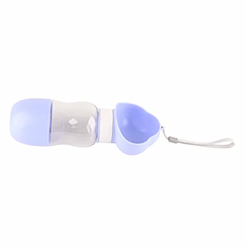 Estink Hundewasserflasche Tragbare Süße Transparente Futtermittelspender für Hundebewässerung, Hüften Tiermaterial (Wolken Lila) von Estink