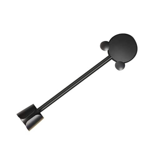 Estink Kleber Haartrockner Halter Platz Sparen Selbst Rotierende Faule Haartrockner für Toiletten 360 Grad Rotation Kunststoffmaterial (Black) von Estink