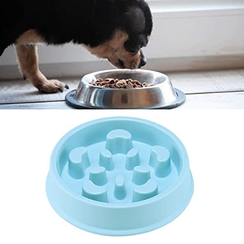 Estink Langsame Feeder Dog Bowl Anti -Erstickungs -Puzzle Schüssel für Haustierversorgungen, Interaktiv und Spaß für Hunde, Plastik (Blue) von Estink