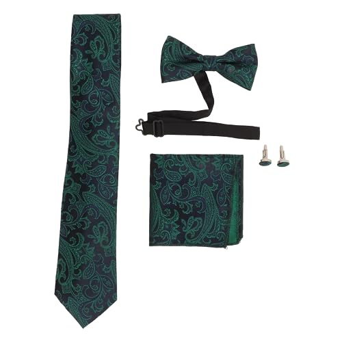Estink Männer Krawatte Fliege Set Klassische 8 cm Breite Geschenkbox mit Manschettenschacht für Formelles Geschäftskleid (12637-wb278) von Estink