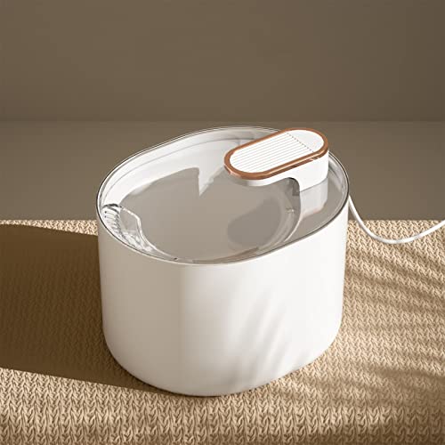 Estink PET Smart Water Dispenser Großer Kapazität Verbessertes Ruhiges Katzenwasserbrunnen für Hundetrinken, USB -Schnittstelle für Haustiertrinkbrunnen (White) von Estink