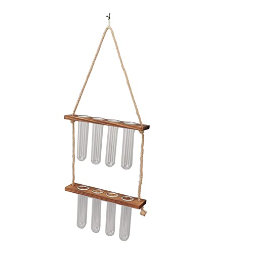 Estink Pflanzenverteilungsstation Wand Montiert 2 Tier 8 Löcher Raumsparende Terrarium für Pflanzenenthusiasten (Retro-Farbe) von Estink