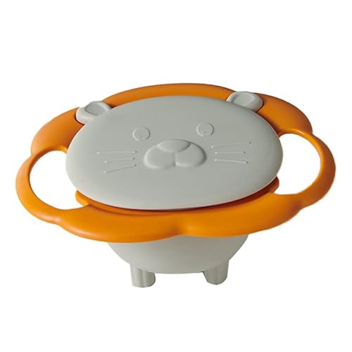 Estink Rotation Verschüttete Resistente Schüssel für Kinderkindkinder, 360 Grad Rotationsgeschirr, Verschüttete Schüssel, Leicht zu Reinigen, Langlebigem Material (White) von Estink