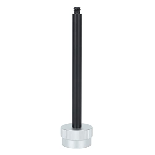Estink Tanklampenhalter Universal Basis Aluminiumlegierung Erweiterbarer Rute für Outdoor Camping (schwarzes Silber) von Estink