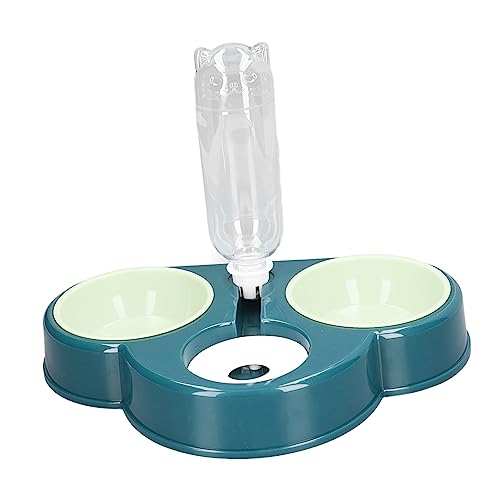 Estink Triple Dog Cat Bowls 3 in 1 Gekippte Erhöhte Futterschale mit Automatische Wasserflasche für Welpenhüter, Leicht zu Reinigen und für Katzenliebhaber zu Warten (Rot) von Estink