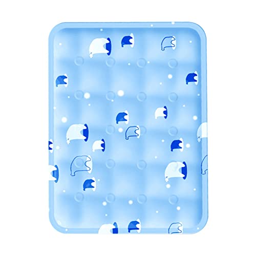 Estink Verdickte Haustier -Eisblockbett, Weiche Hundekühlmatte für Sommer, Sicheres Wasserdichtes Katzenkühlkissen für Selbstkühlende Haustierschlafe, Kratzfeste Haustierkühlmatte (S) von Estink