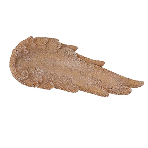 Estink Wings Haustombstone Wasserdichtes Memorial Stone Marker für Katzen und Hunde, Harzmaterial für Garten, Haustierbedarf (Sandiges Gelb) von Estink